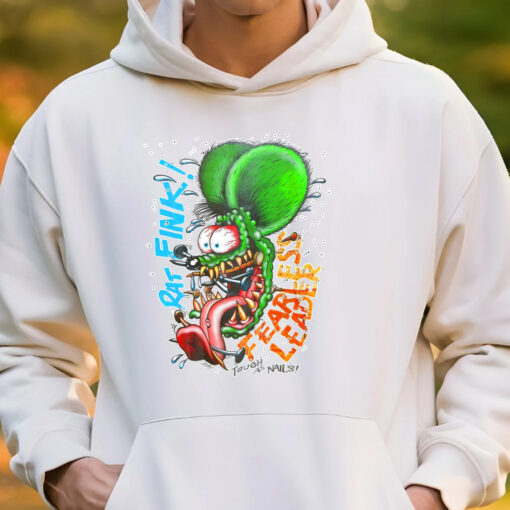 rat fink fearless leader hoodie 3