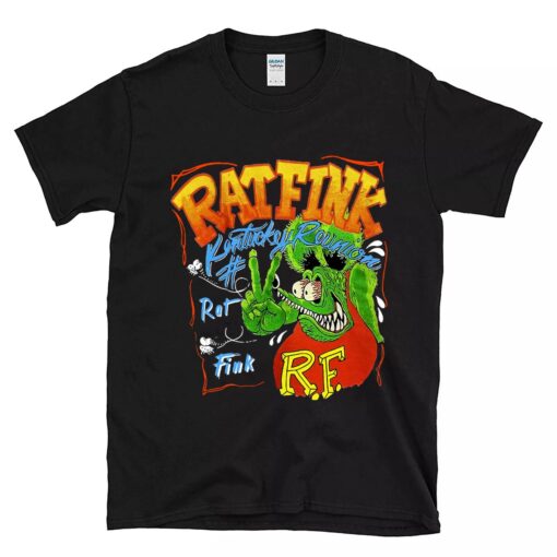 rat fink garage BlackShirt 1 1