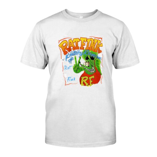 rat fink garage WhiteShirt 1 1