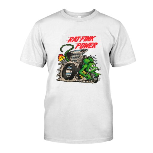 rat fink power WhiteShirt 1