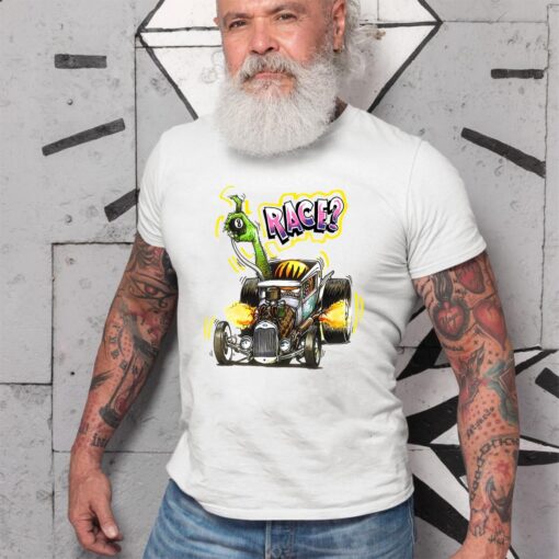 rat fink race WhiteShirt 2