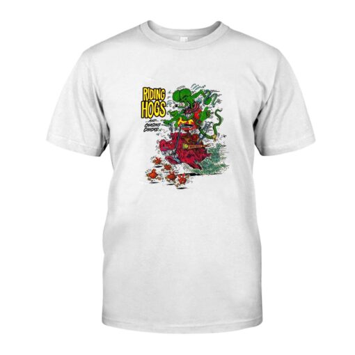 rat fink riding hogs and chasing chicks WhiteShirt 1