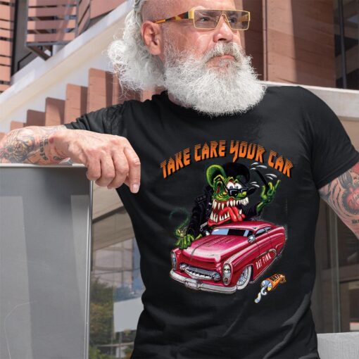 rat fink take care your car BlackShirt 2