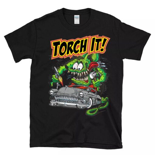 rat fink torch it BlackShirt 1