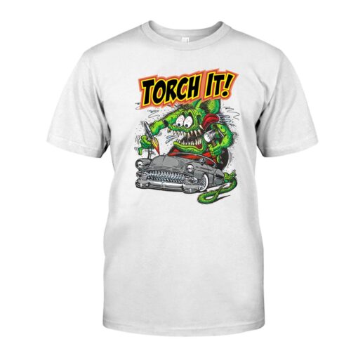 rat fink torch it WhiteShirt 1