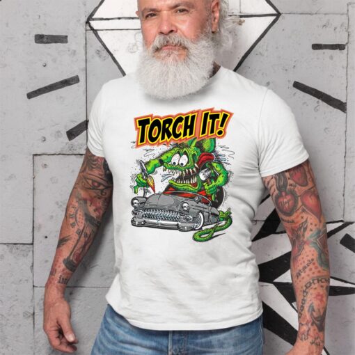 rat fink torch it WhiteShirt 2