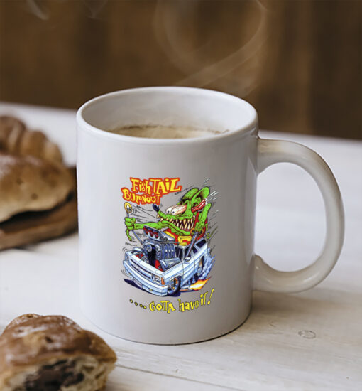 ratfink fish tail burnout Mug 2