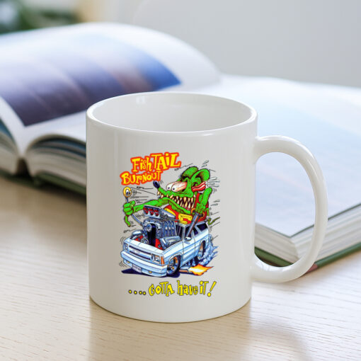ratfink fish tail burnout Mug 3