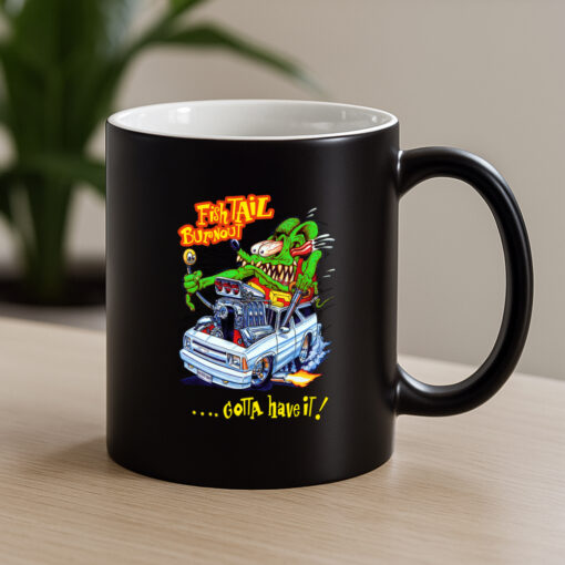 ratfink fish tail burnout Mug 4