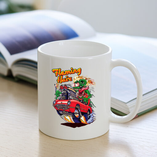 ratfink flaming hair Mug 3