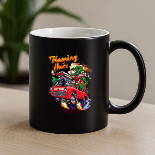 ratfink flaming hair Mug 4