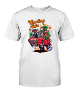 ratfink flaming hair WhiteShirt 1