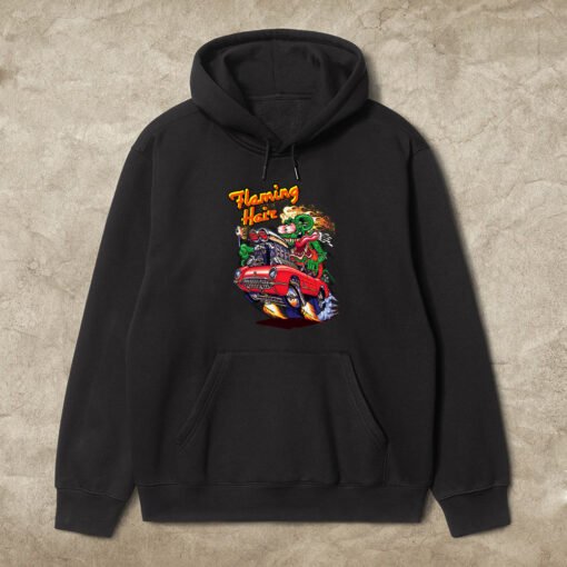 ratfink flaming hair hoodie 1