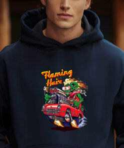 ratfink flaming hair hoodie 2