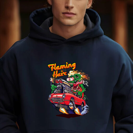 ratfink flaming hair hoodie 2