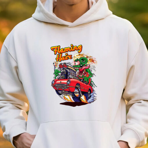 ratfink flaming hair hoodie 3