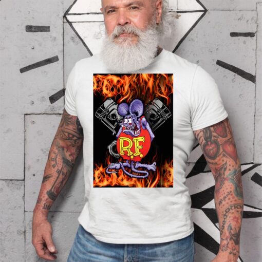 ratfink hot rod piston WhiteShirt 2
