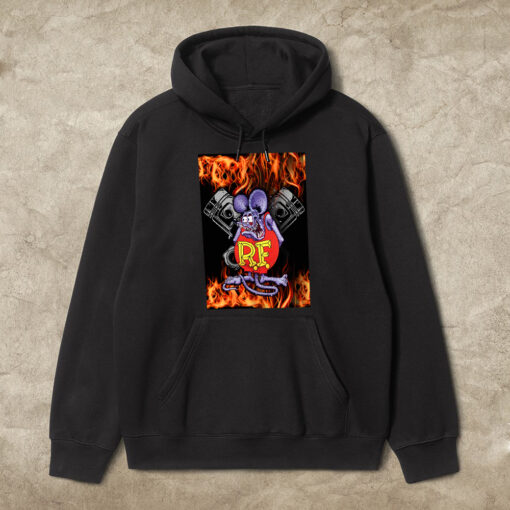 ratfink hot rod piston hoodie 1
