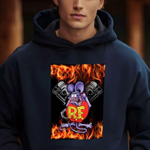 ratfink hot rod piston hoodie 2