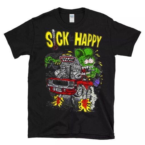ratfink sick but happy BlackShirt 1