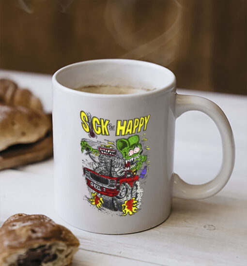 ratfink sick but happy Mug 2