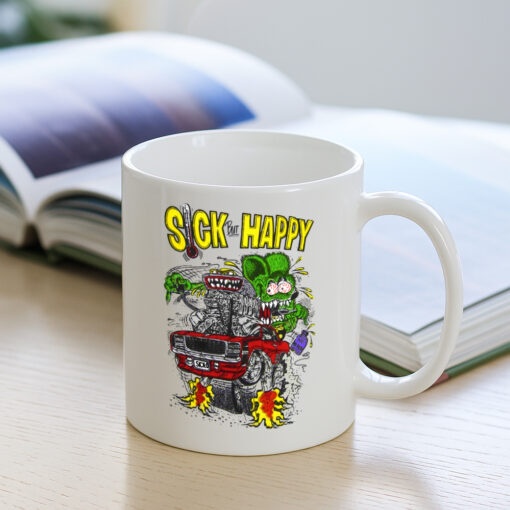 ratfink sick but happy Mug 3