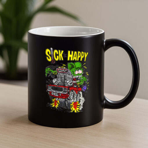 ratfink sick but happy Mug 4