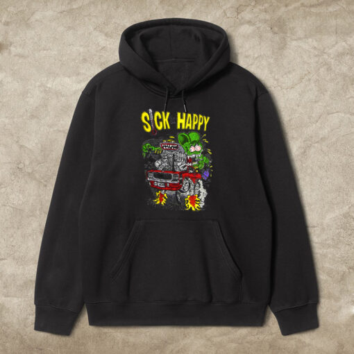 ratfink sick but happy hoodie 1