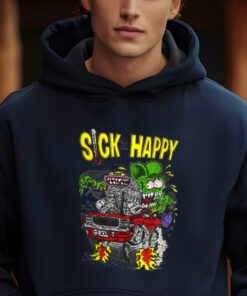 ratfink sick but happy hoodie 2