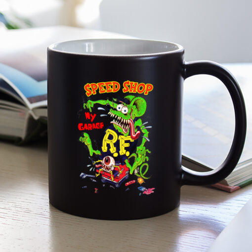 ratfink speed shop garage Mug 1