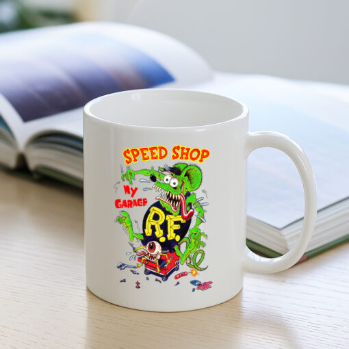 ratfink speed shop garage Mug 3