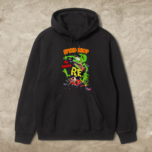 ratfink speed shop garage hoodie 1